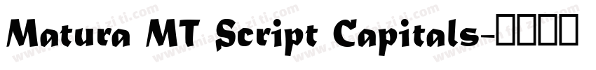 Matura MT Script Capitals字体转换